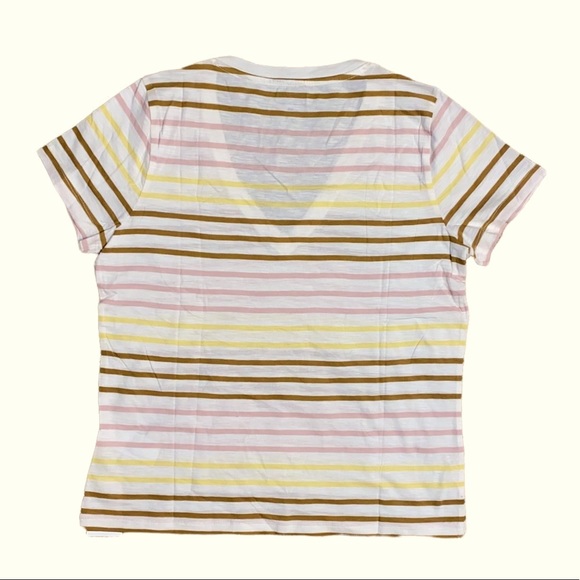 Madewell V-Neck Striped Tee NWT - Picture 3 of 7